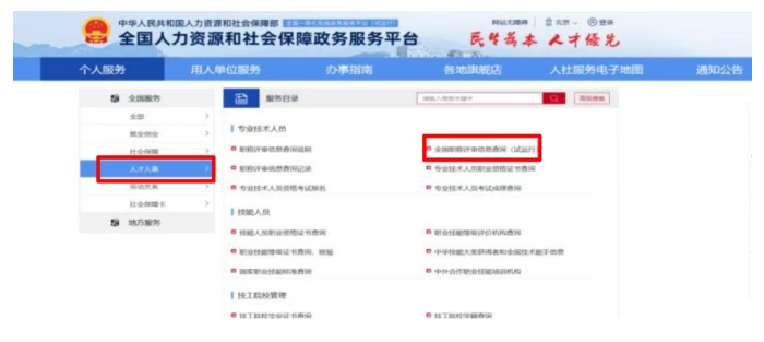 职称在全国12333查询信息的操作流程(图2)