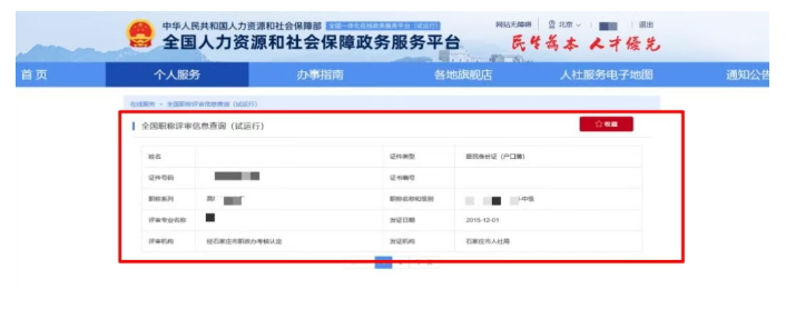 职称在全国12333查询信息的操作流程(图5)